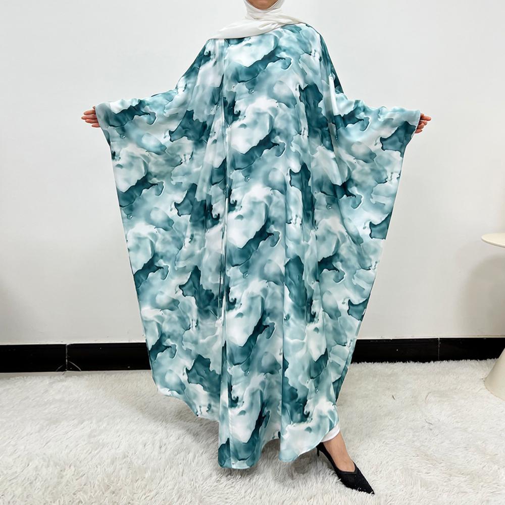 HS6502 Loose-fitting Printed Robe (headscarf Not Included)