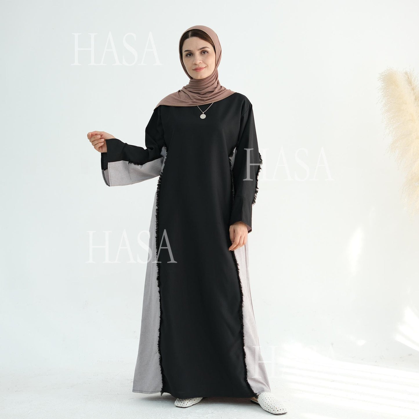 HS5606 Stylish Patchwork Robe - Cardigan and Dress (belt Pockets Only on Dress) party  wear red dress graduation  dress thick  thigh 2  part bow  outfits