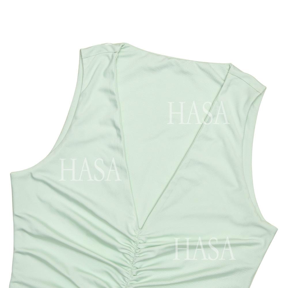HASA HS6766 Chic Sleeveless Figure Hugging Dress