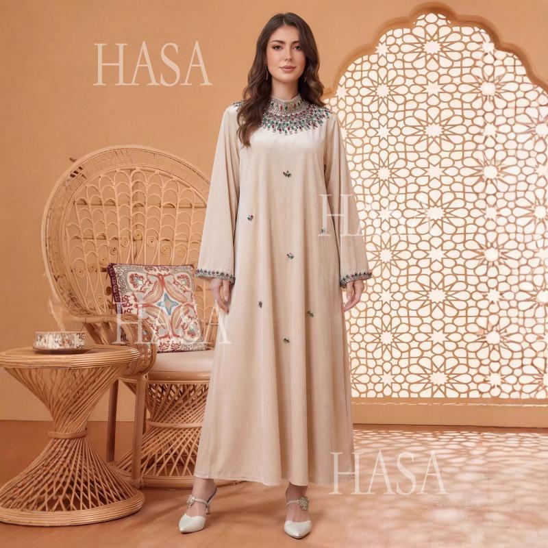 HASA HS6759 Premium Flowing Kaftan Style Dress
