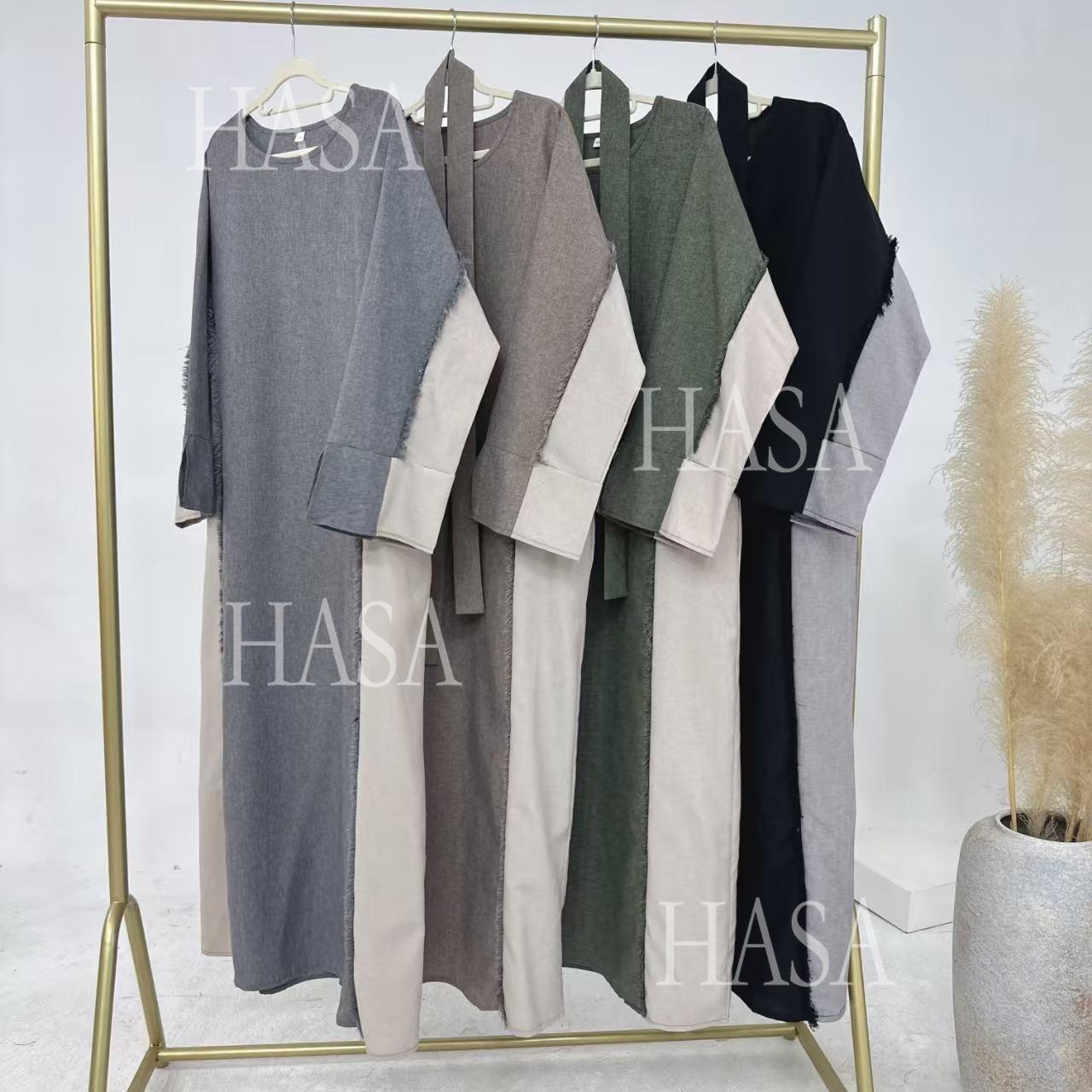 HS5606 Stylish Patchwork Robe - Cardigan and Dress (belt Pockets Only on Dress) party  wear red dress graduation  dress thick  thigh 2  part bow  outfits