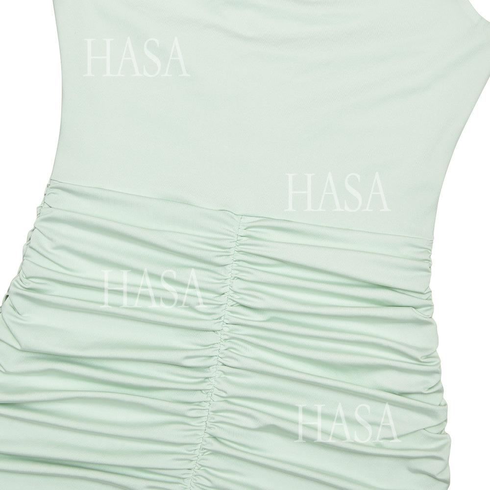 HASA HS6766 Chic Sleeveless Figure Hugging Dress