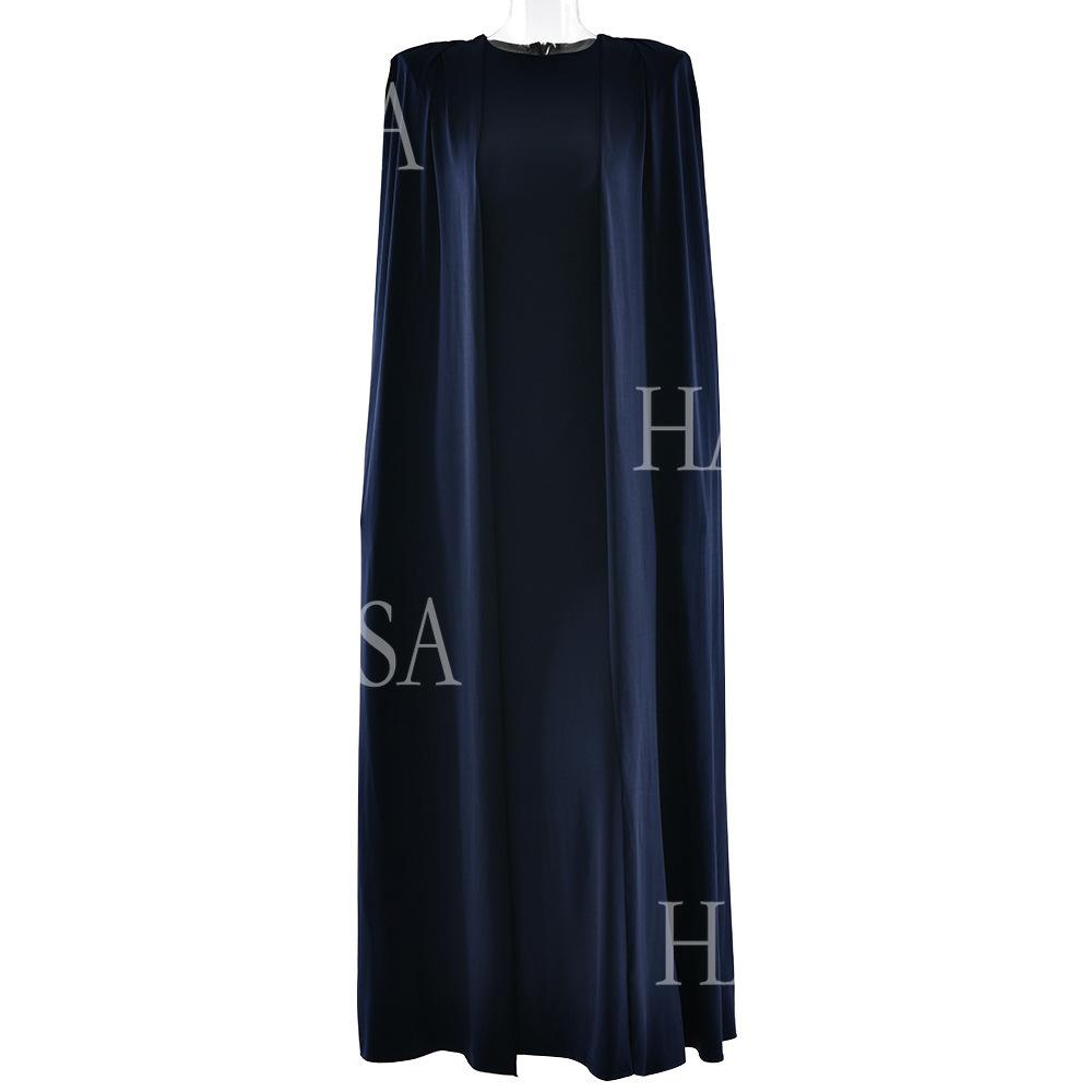 HASA HS6774 Luxury Long Sleeve Cape Style Bodycon Dress