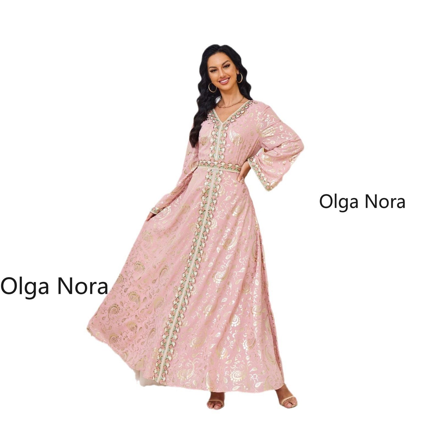 HS1328 Elegant and Slim-fitting Maxi Dress