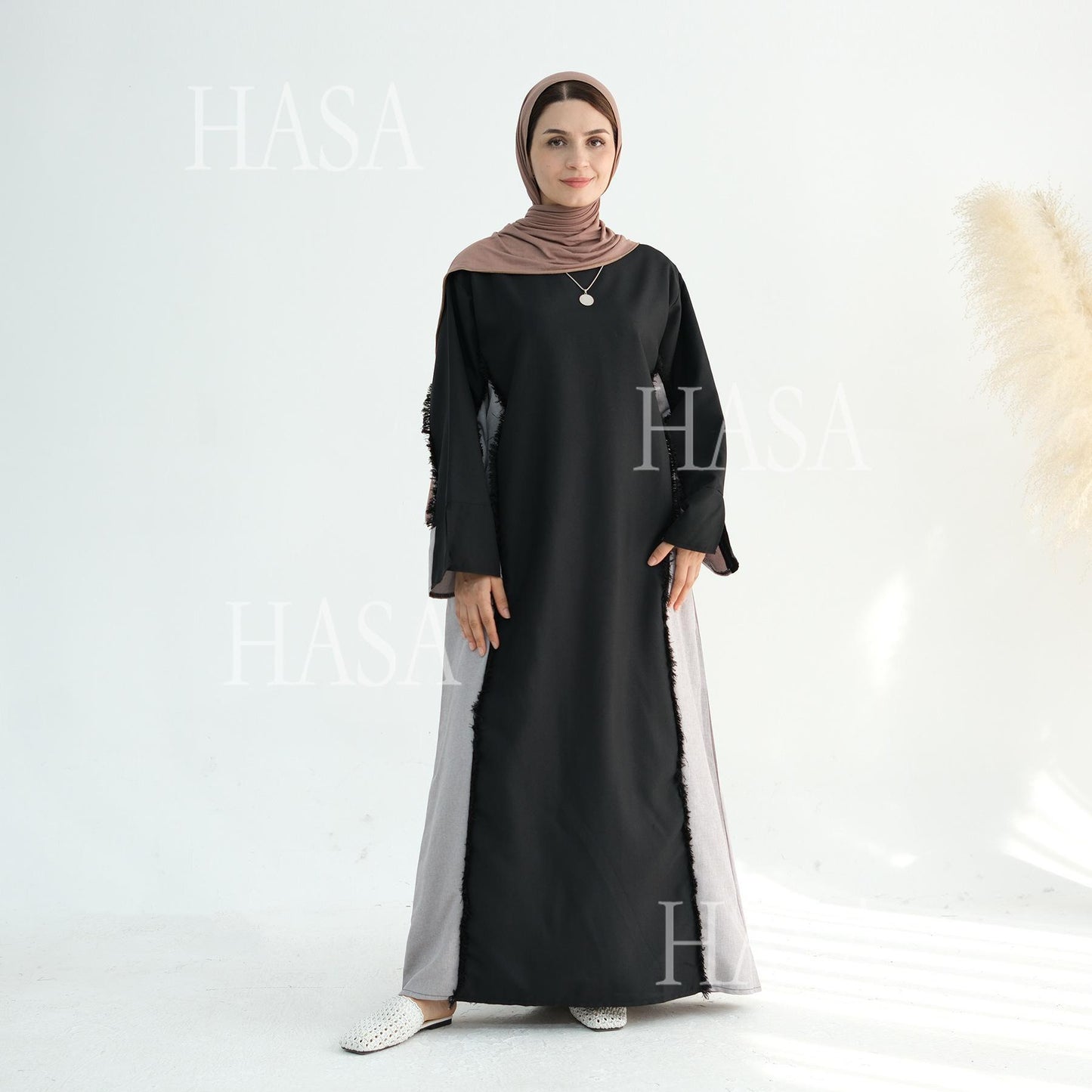 HS5606 Stylish Patchwork Robe - Cardigan and Dress (belt Pockets Only on Dress) party  wear red dress graduation  dress thick  thigh 2  part bow  outfits