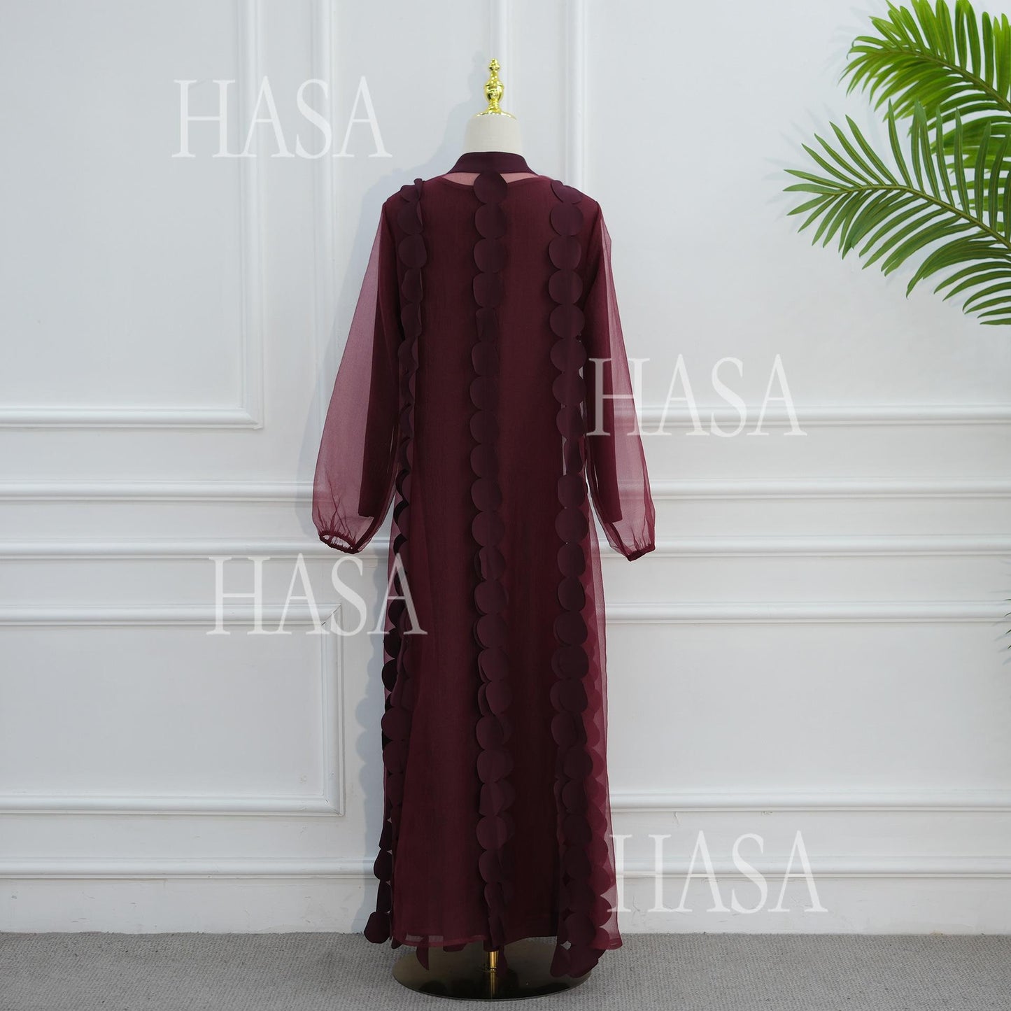 HASA HS6805 Premium Modest Abaya Set with Chic Details