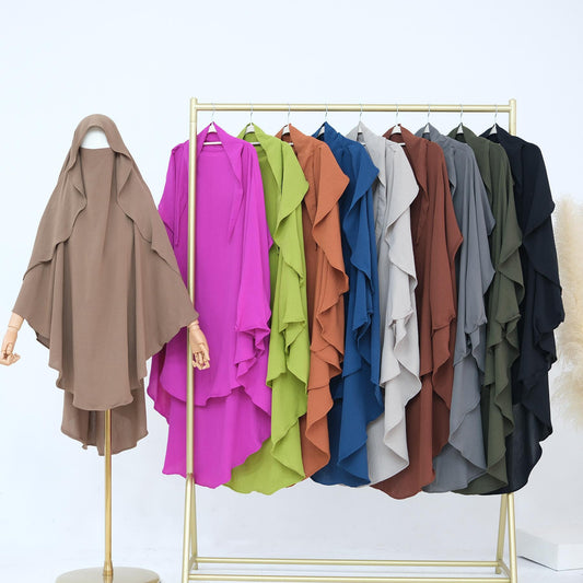 HS5441 Premium Multi-Color Solid Bandana - Loose Shawl Style circle  hijab
