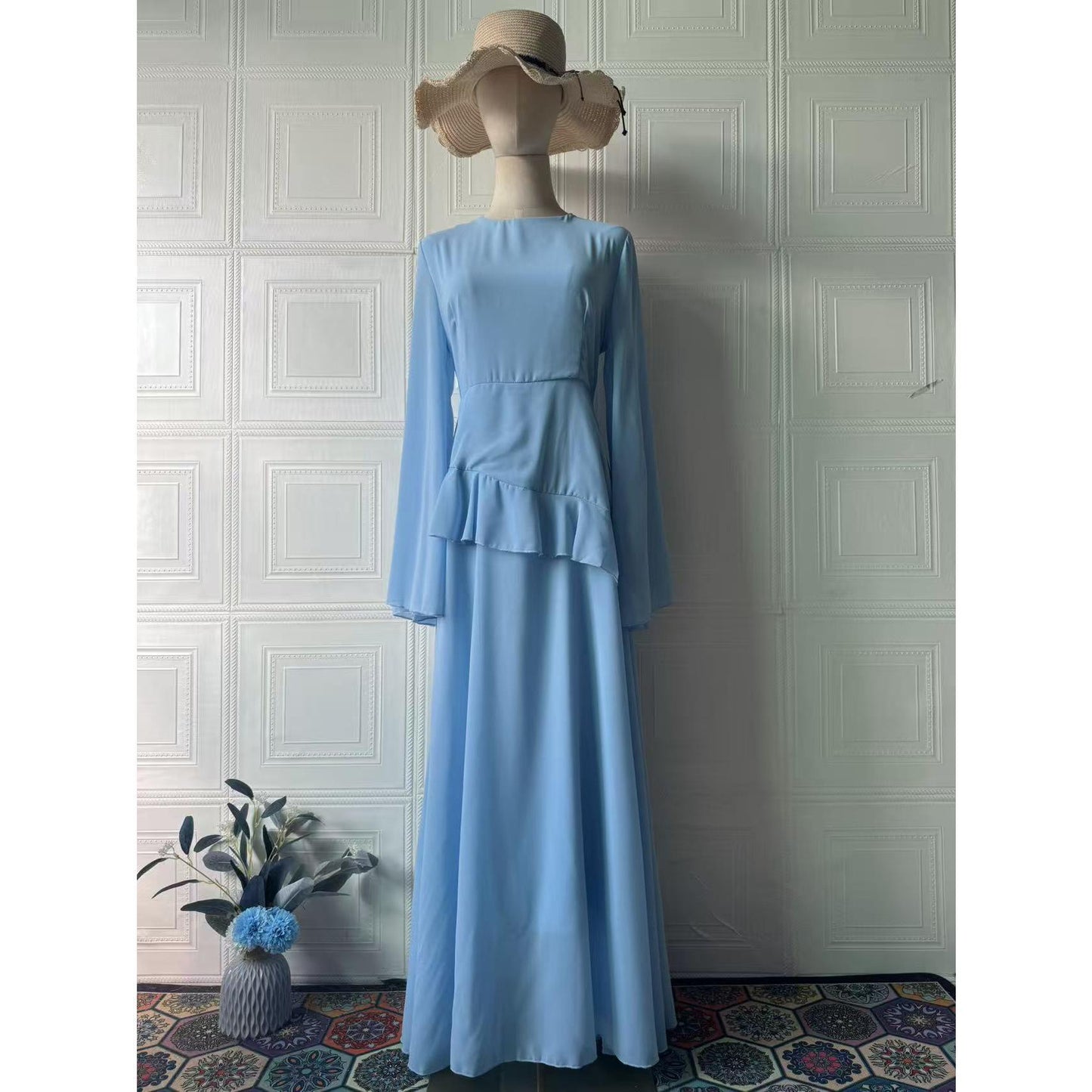 HS6736 Sophisticated Evening Maxi Dress for Elegant Styling