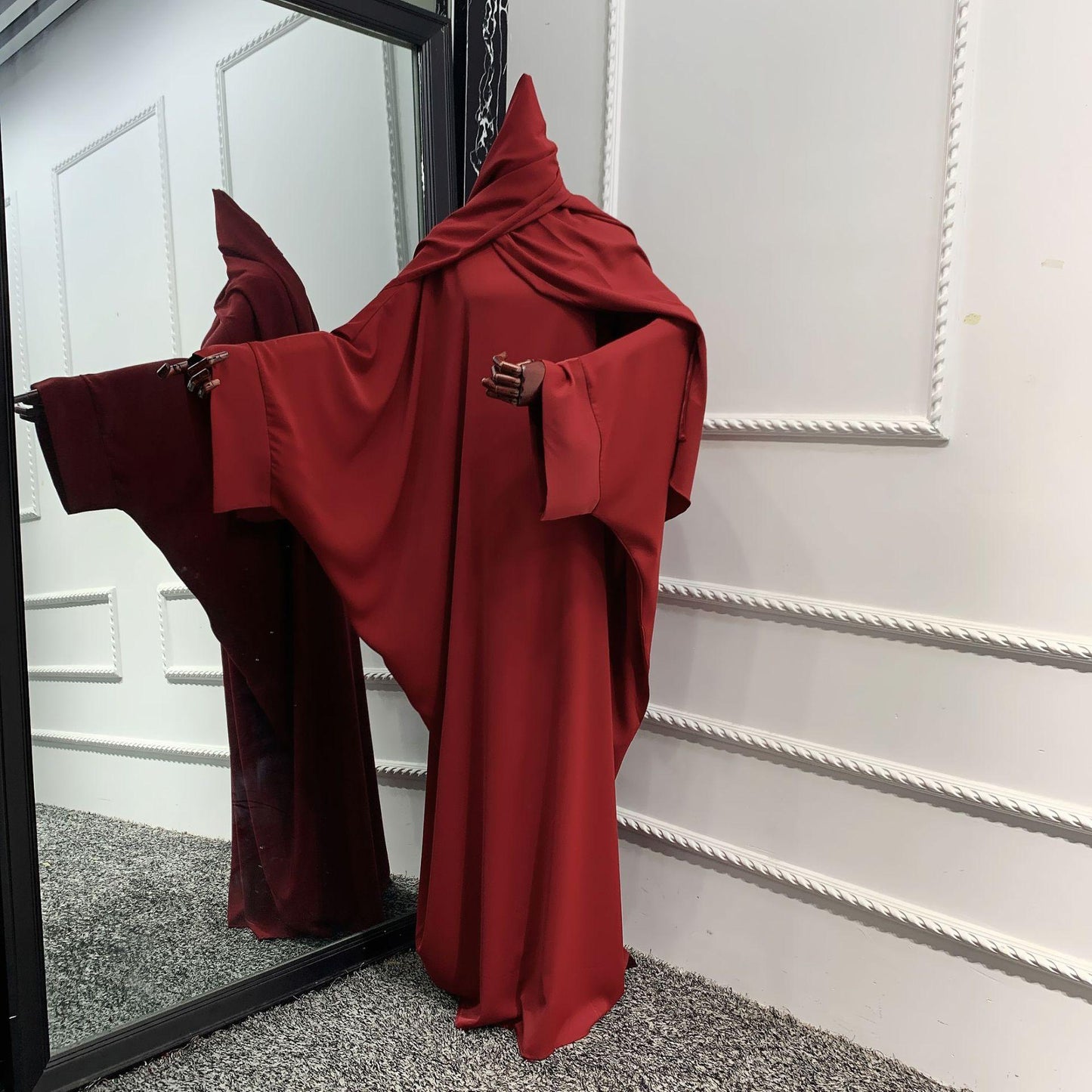 HASASERIES HS0726 Ensemble 2 pièces ROBE Hijab + Abaya