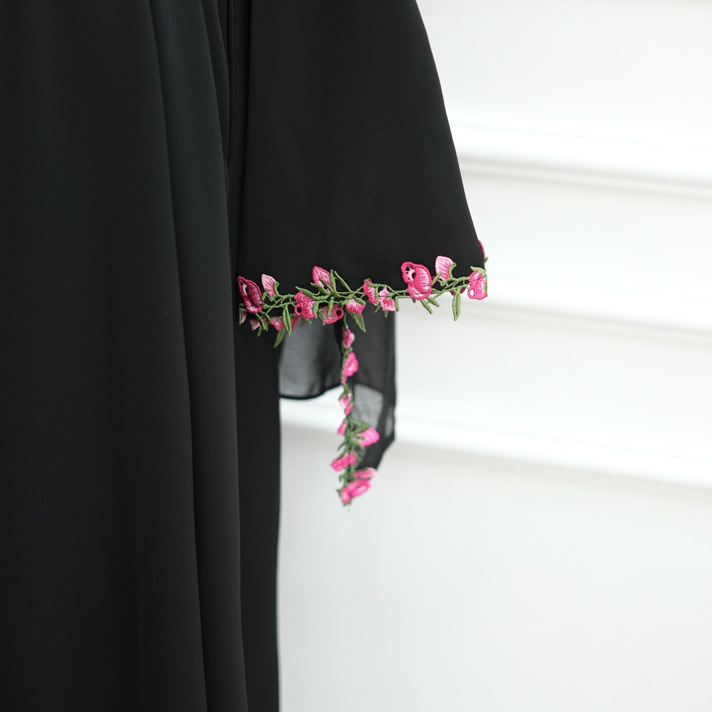 HASA HS6814 Loriya Pink Lace Stitching Two-piece Dress + Headscarf