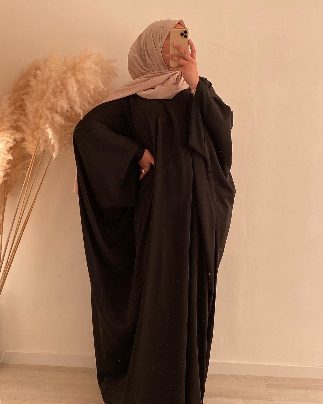 HASASERIES HS0726 Ensemble 2 pièces ROBE Hijab + Abaya