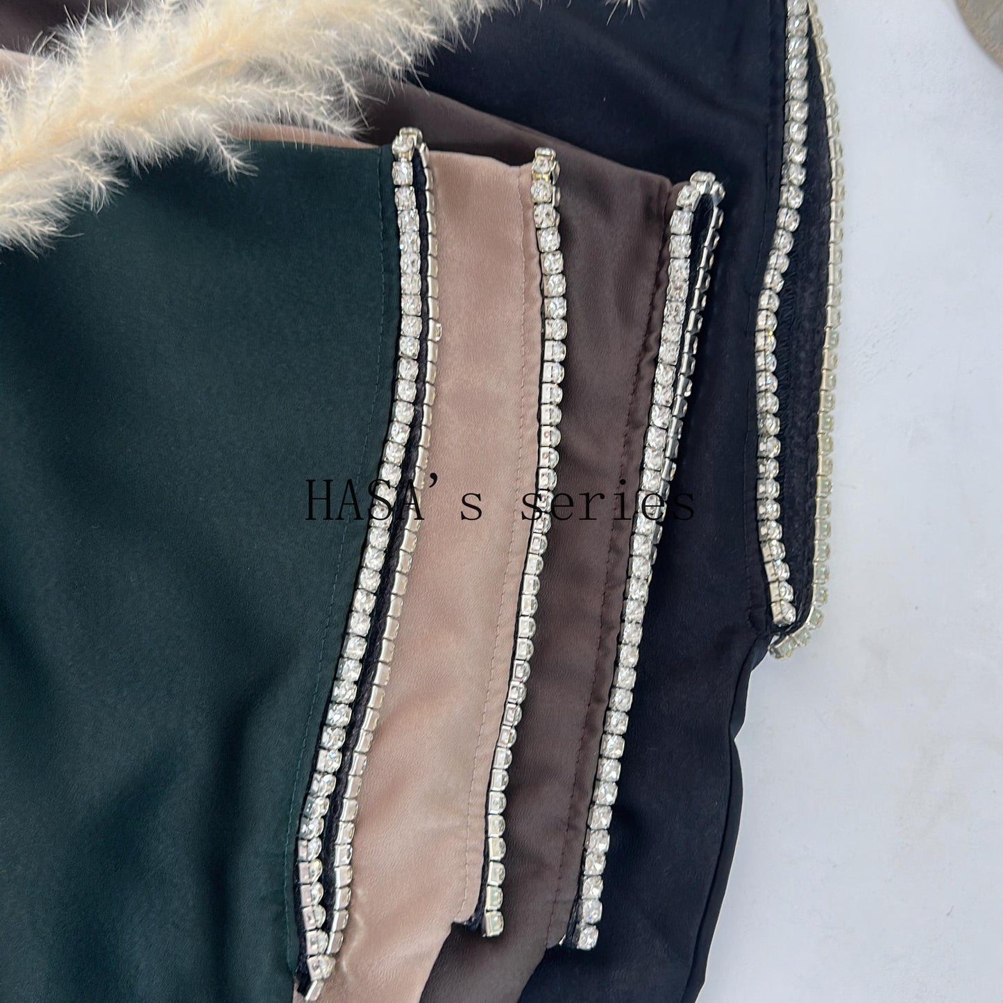 HS4841 A Minimalist, Beaded, Matte Satin Long Dress with A Subtle and Elegant Design.