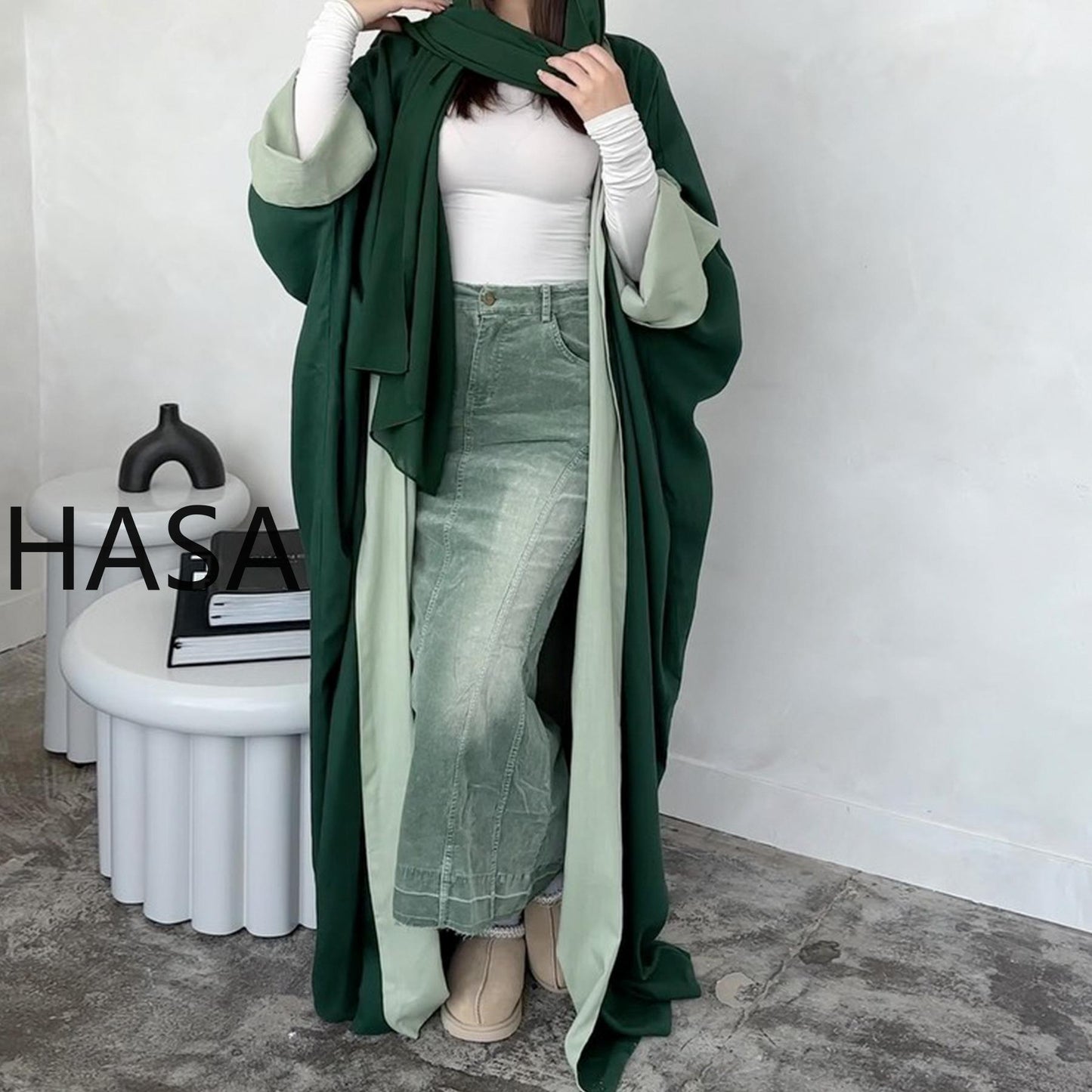 HASA HS4827 Reversible and versatile elegant robe