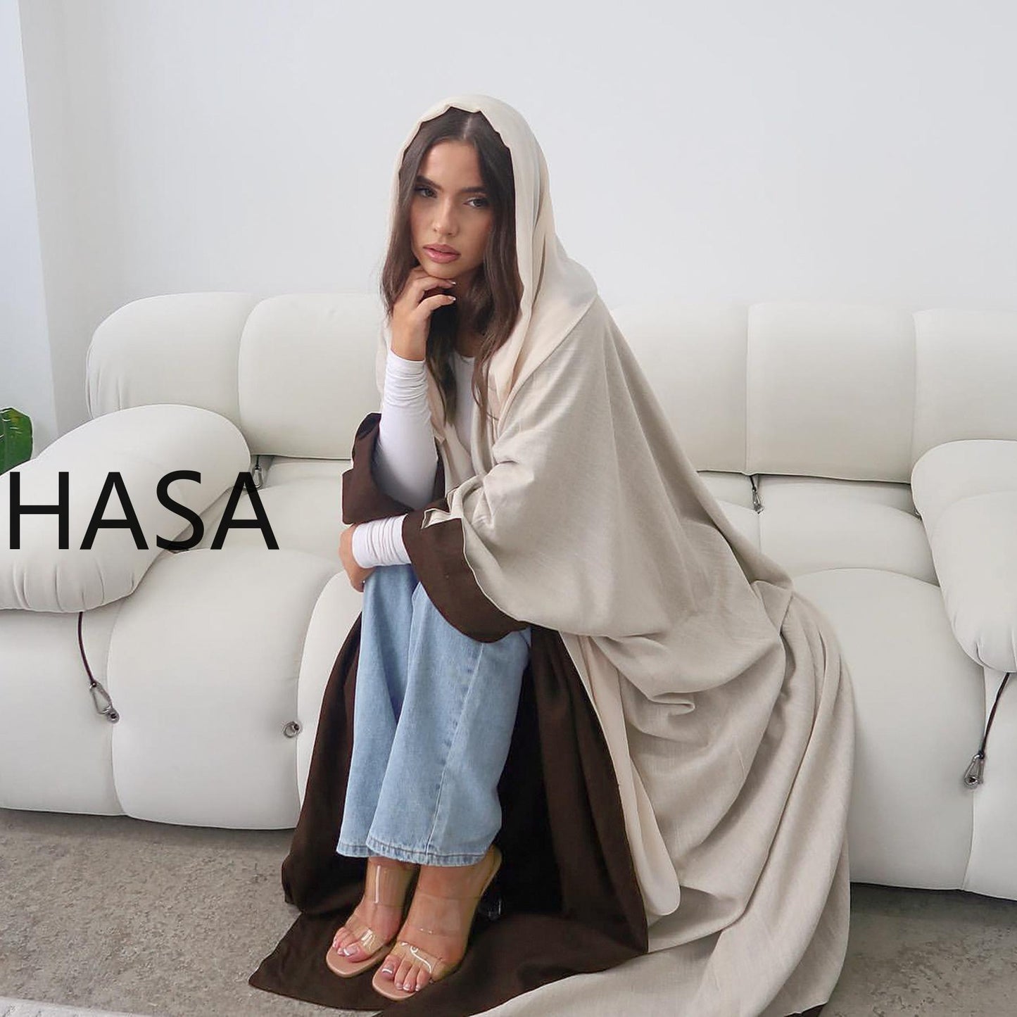 HASA HS4827 Reversible and versatile elegant robe