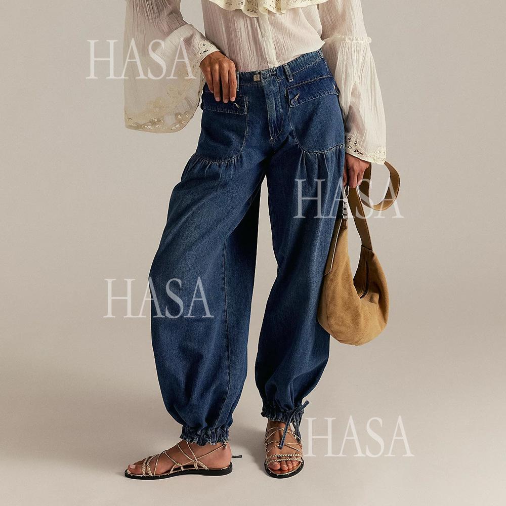 HASA HS6795 Statement Balloon Jeans with Vintage Vibes