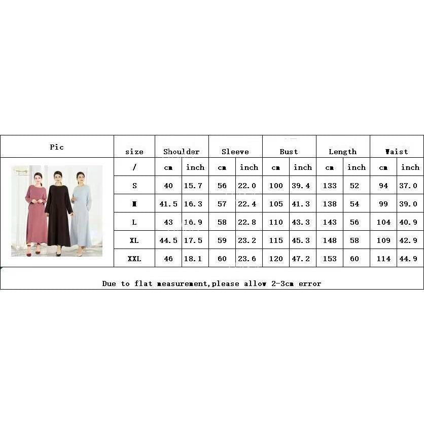 HS6513 Double-layered sleeve chiffon cardigan two-piece robe abaya (headscarf not included)