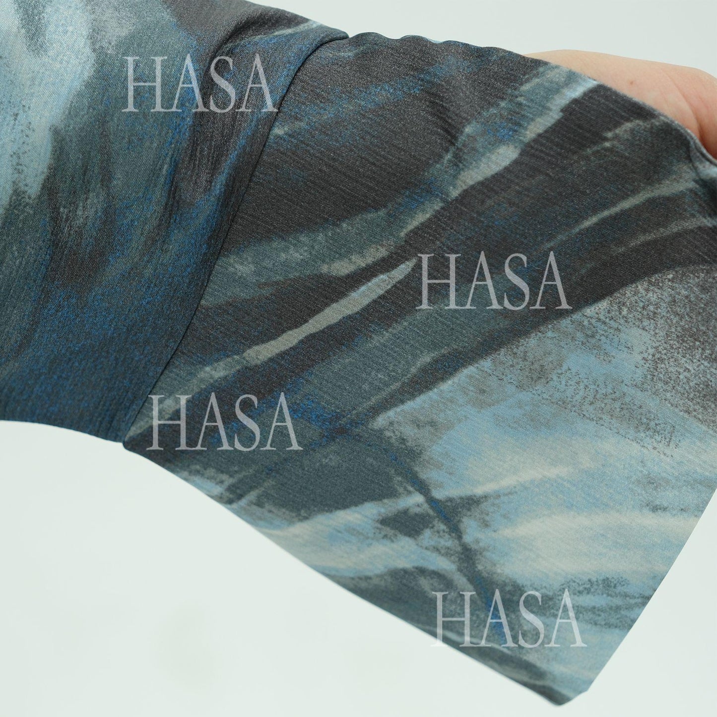 HS6509 Abstract Printed Loose Abaya (Headscarf Not Included)
