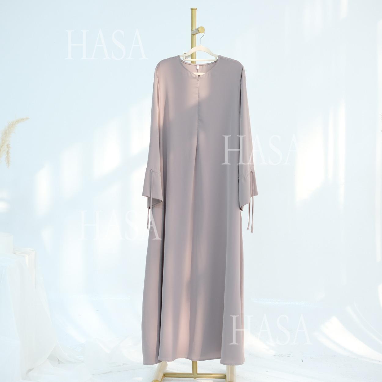 HS5861 Solid Color Sleeve Robe (without Headscarf), Elegant Temperament Instantly abaya girl