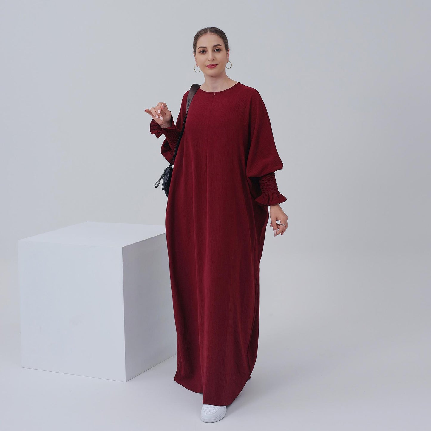 Robe chauve-souris unie HASASERIES HS1003
