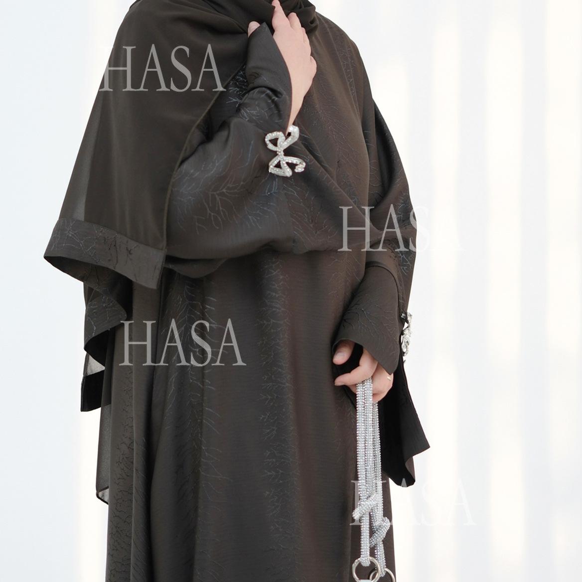 HS5867 Bow-knot Cuff Long Skirt | Elegant and Radiant