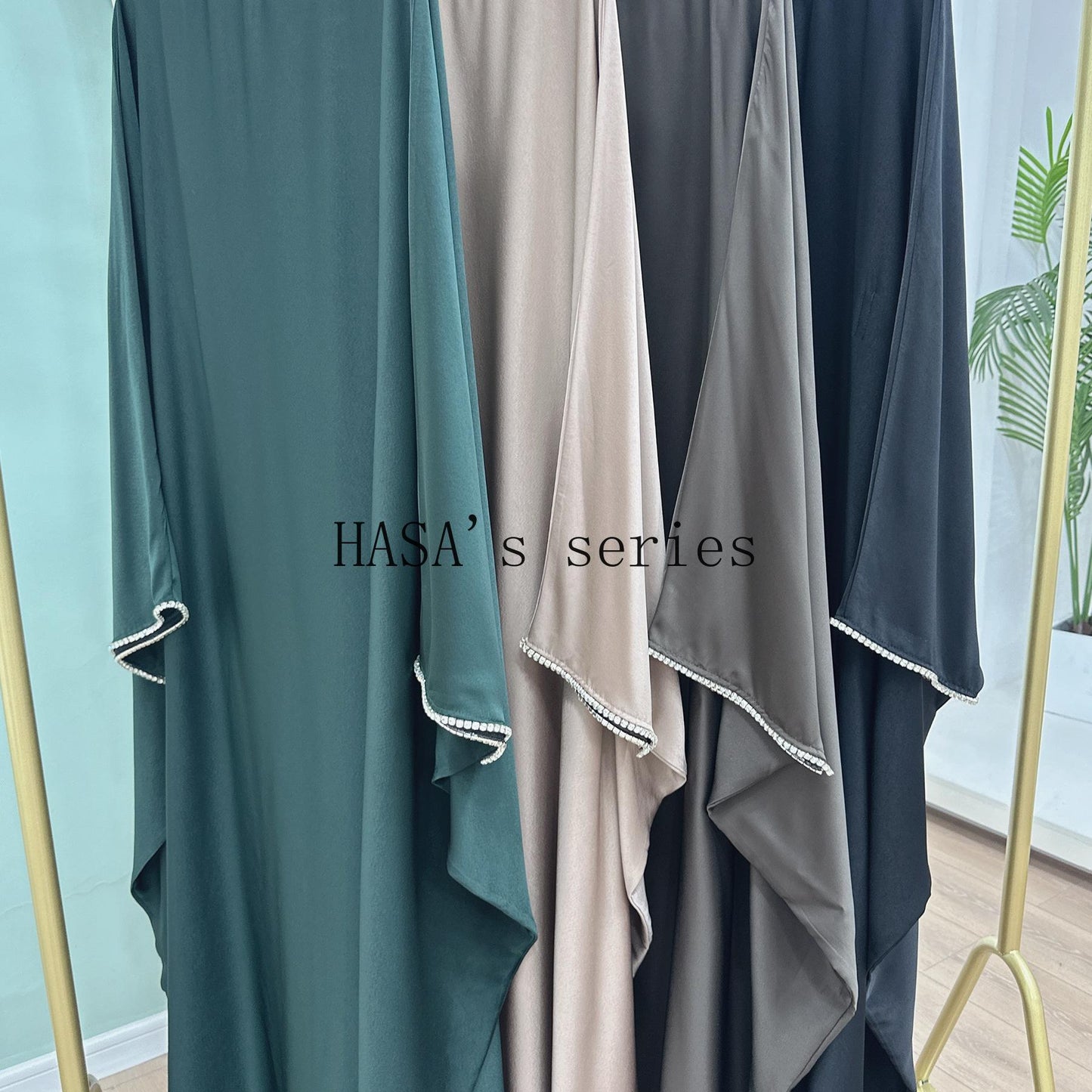 HS4841 A Minimalist, Beaded, Matte Satin Long Dress with A Subtle and Elegant Design.