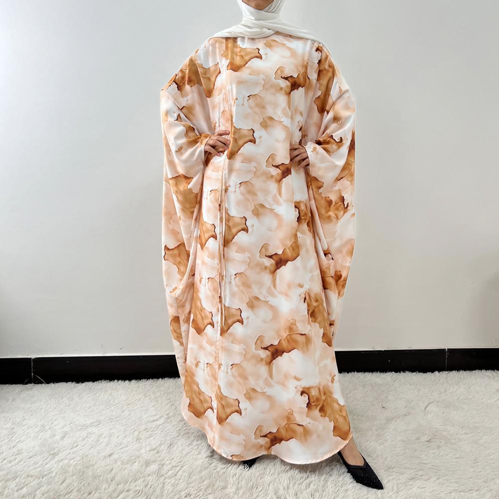 HS6502 Loose-fitting Printed Robe (headscarf Not Included)