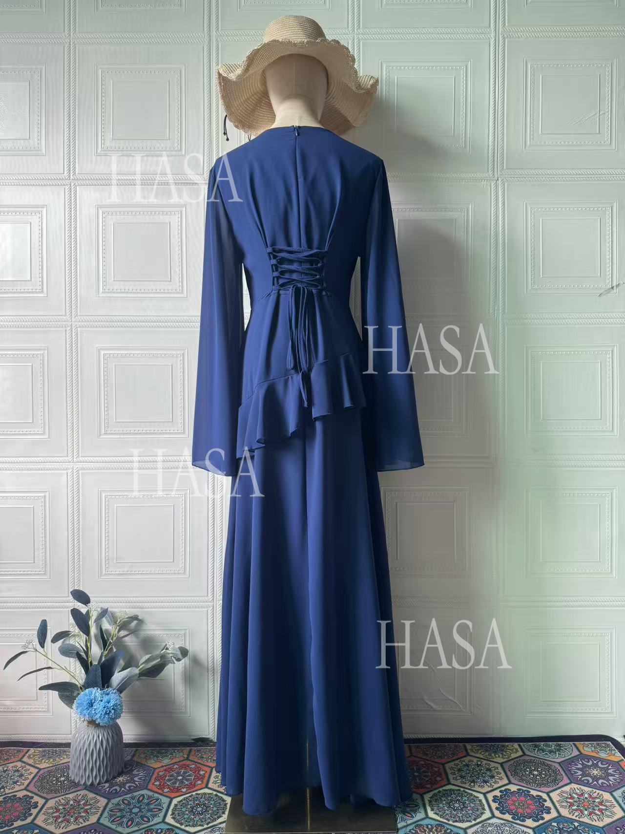 HS6736 Sophisticated Evening Maxi Dress for Elegant Styling