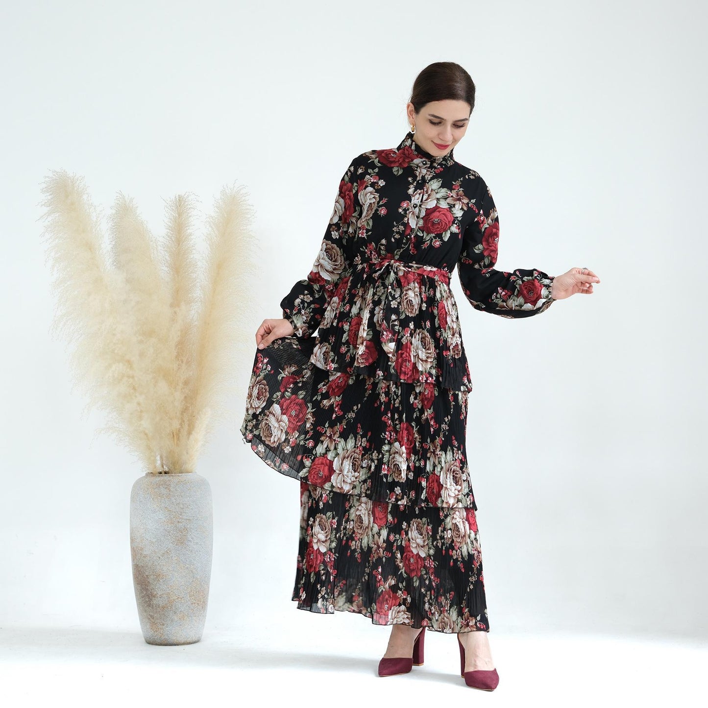 Robe imprimée Pure Beauty HS1008 de HASASERIES
