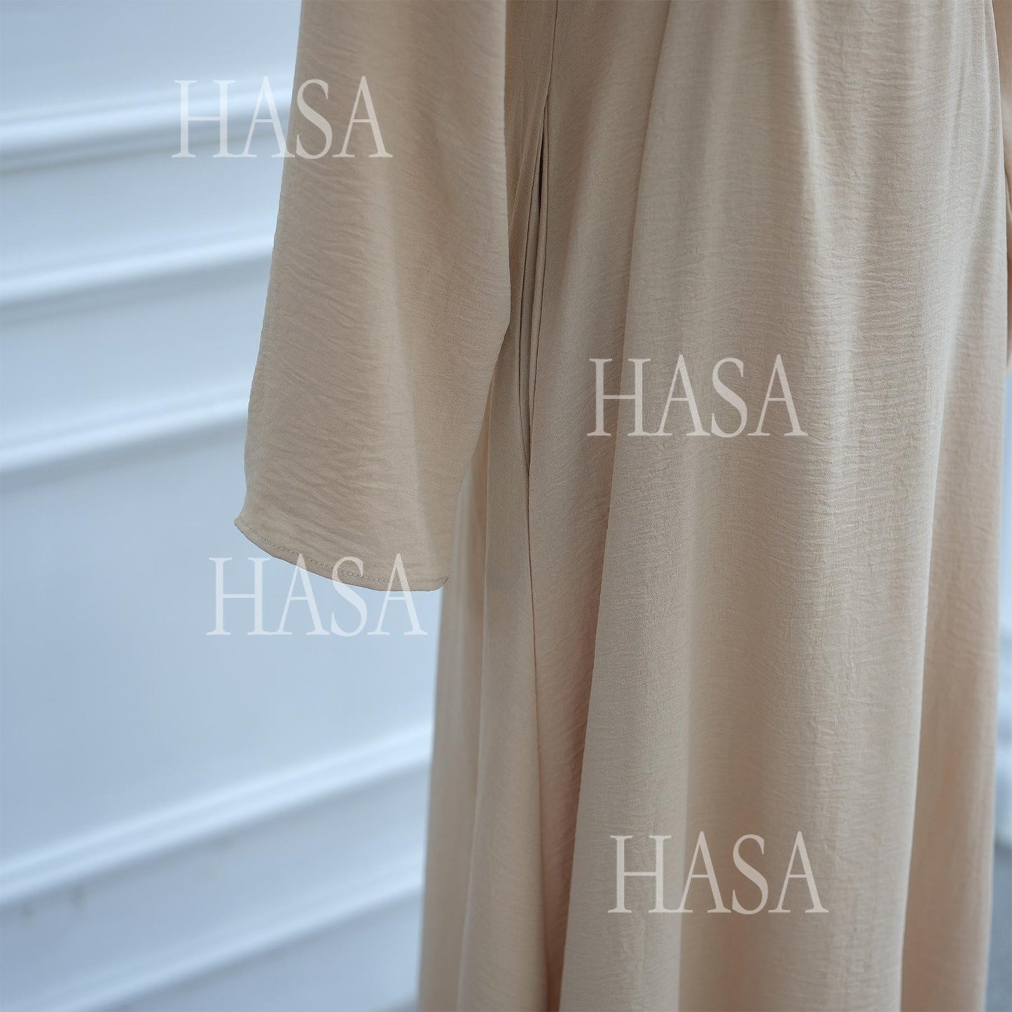 HS6532 Slim-fit waist cape robe two-piece set