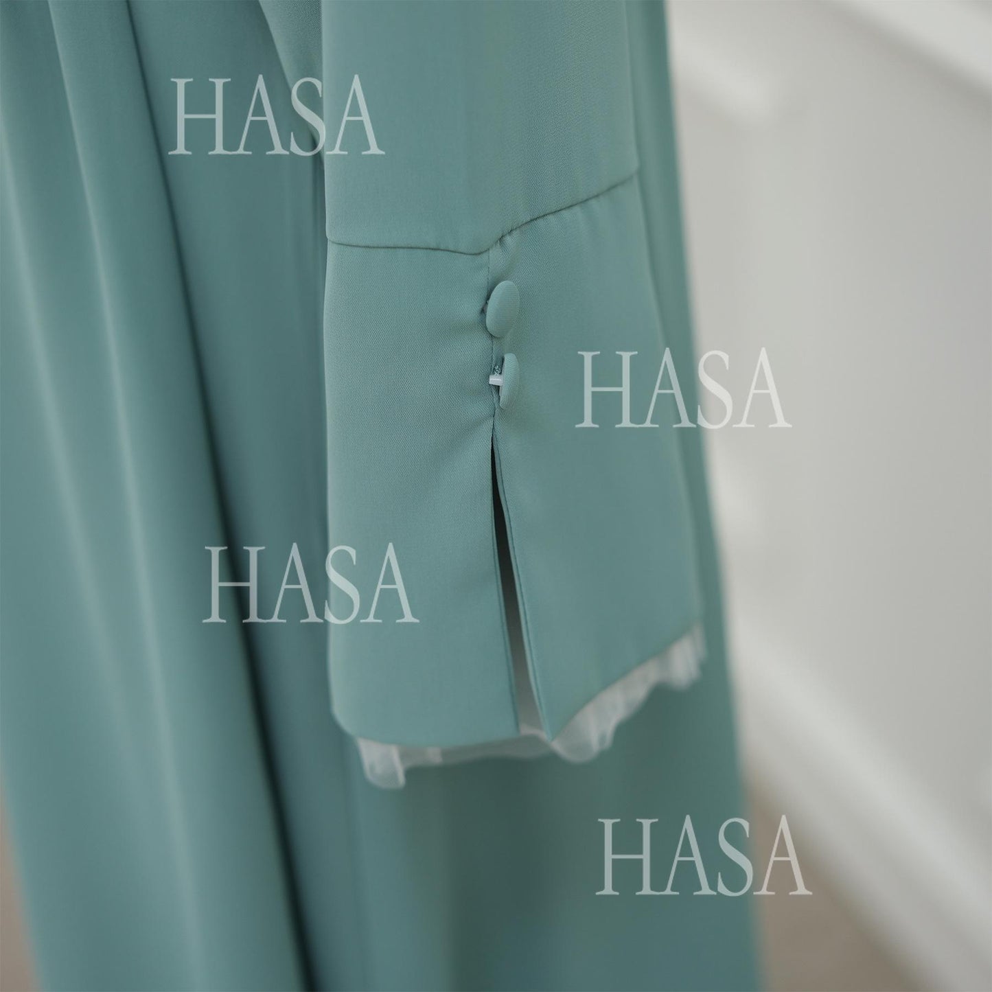 HASA's series HS6507 Simple style spliced lace robe dress (headscarf not included)