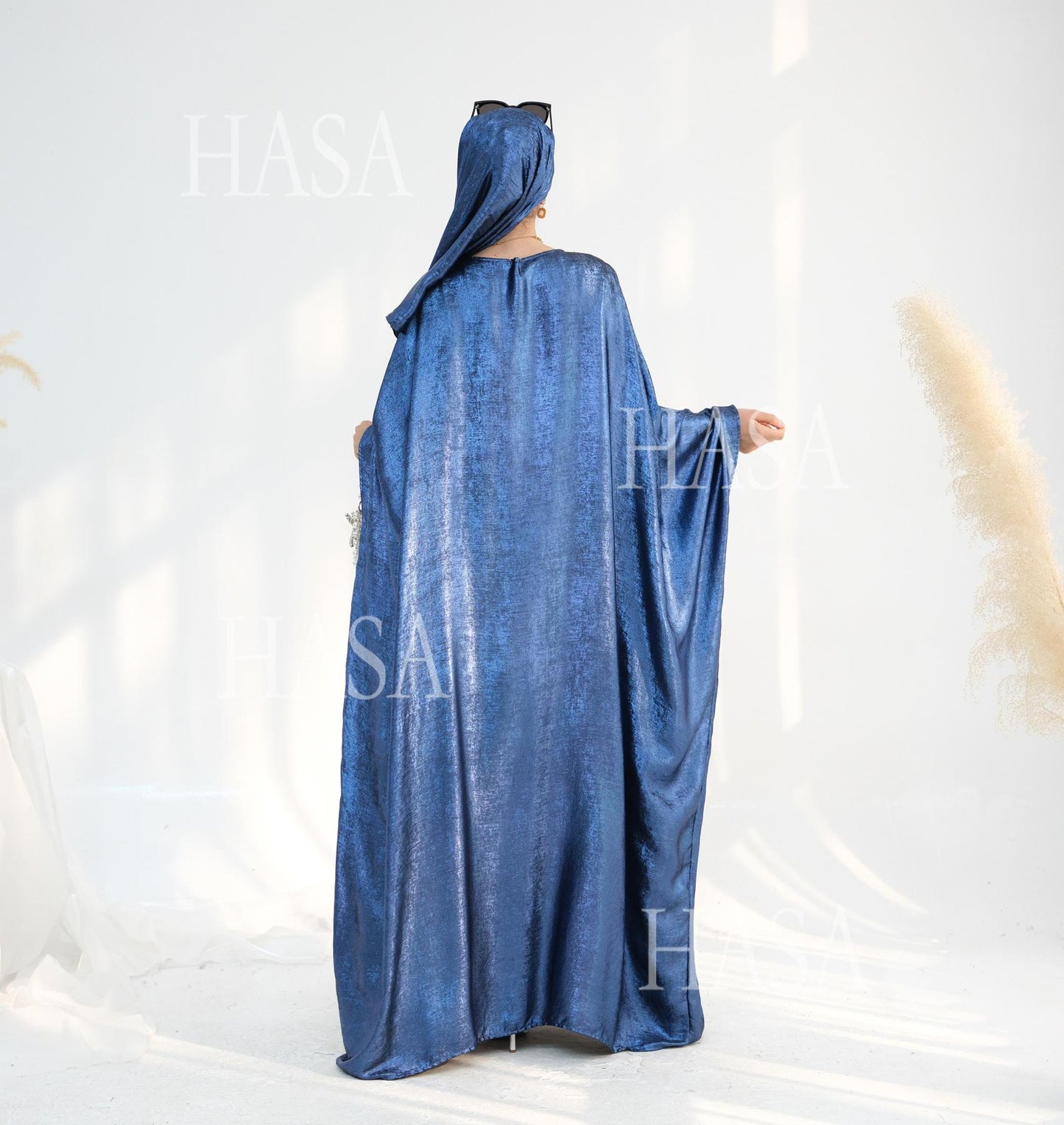 HS5879 Light-sensing Two-piece Dress | with Headscarf Design, The Overall Matching Is More Worry-free