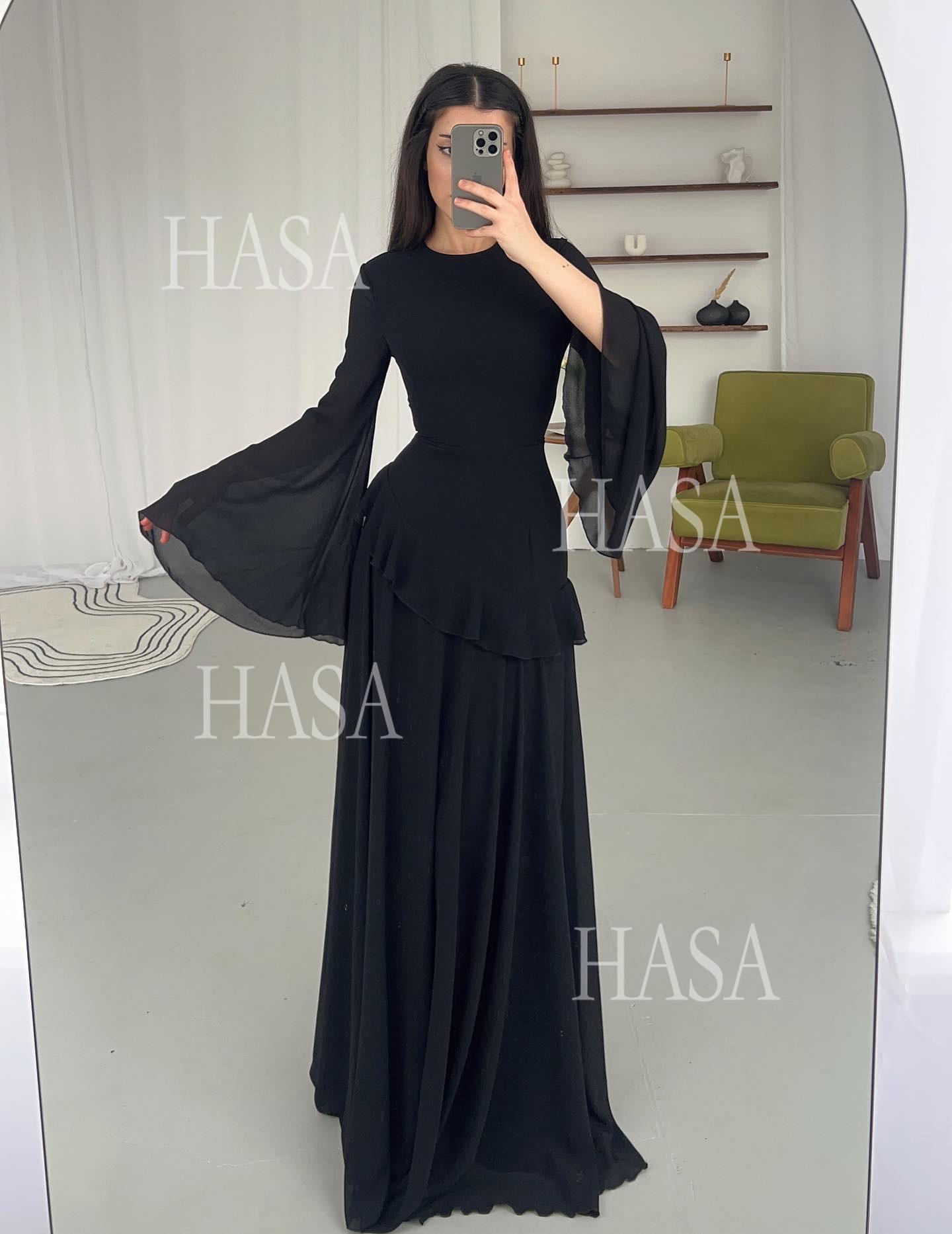 HS6736 Sophisticated Evening Maxi Dress for Elegant Styling