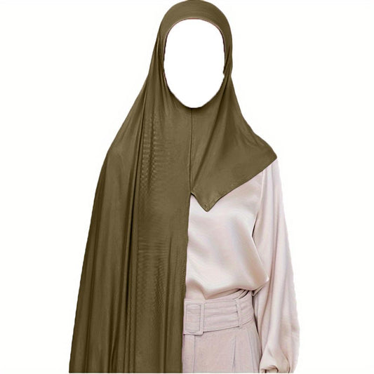 HASASERIES HS1051 Fashion Warm Solid Color Scarf