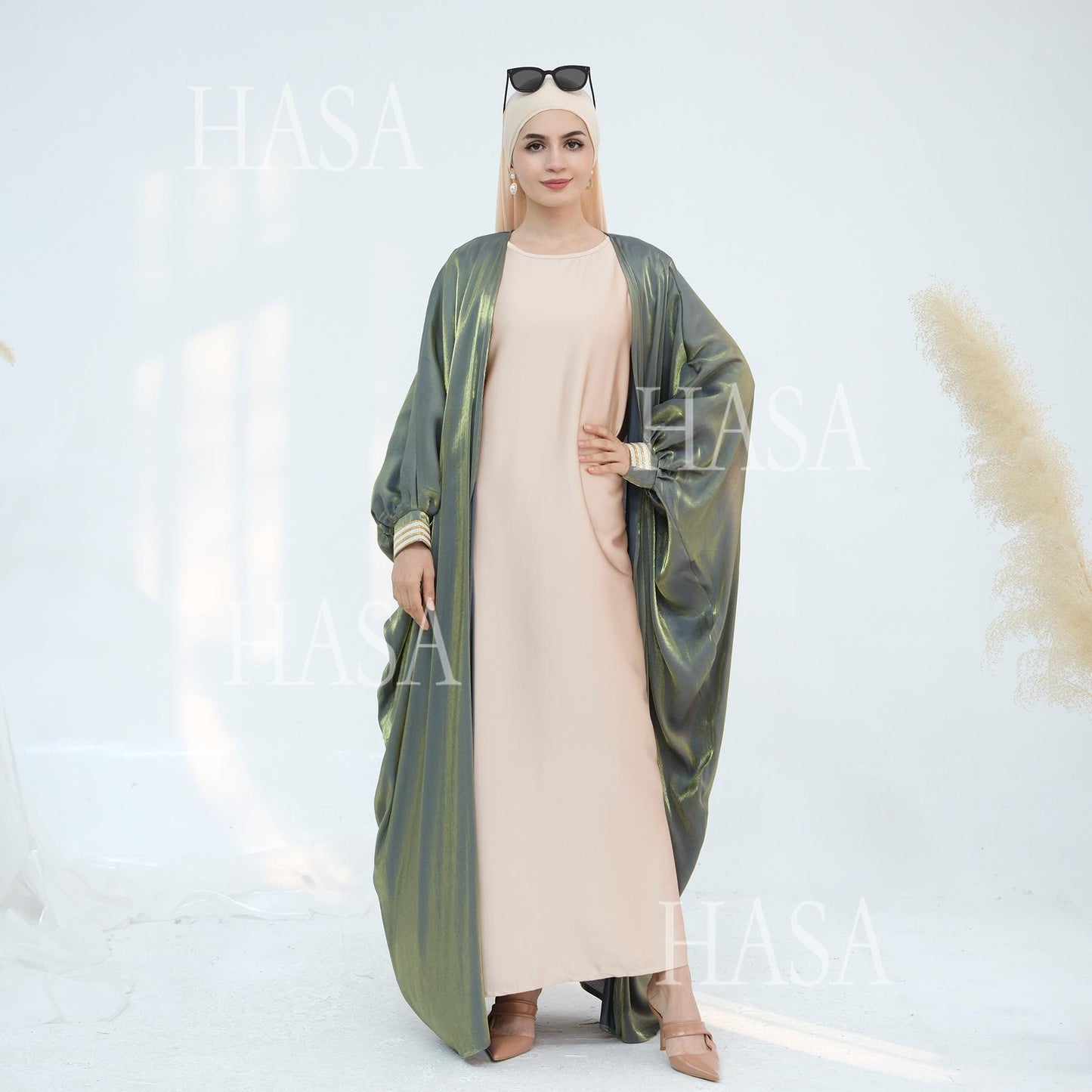 HS5873 Temperament Cardigan Long Coat Exquisite Trim To Create Elegant Style