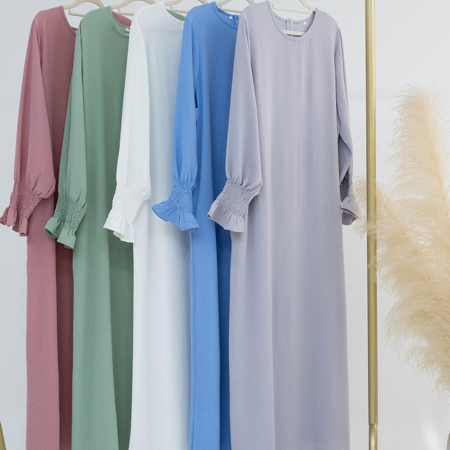 HASASERIES HS0704 Solid Large Women's Dress