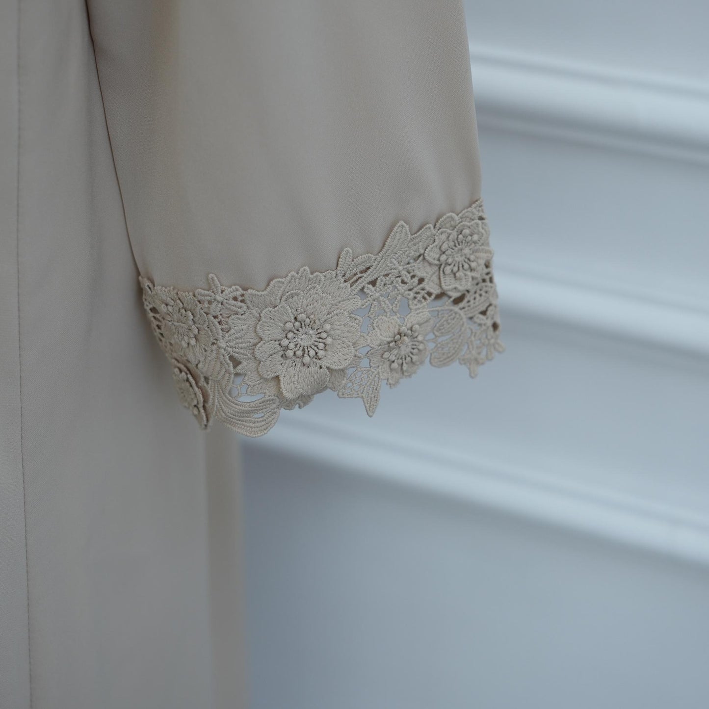 HASA HS6813 Loriya Exquisite Waist Pendulum Lace Long-sleeved Cardigan, Commuting Versatile Cross-border Long-sleeved Outer