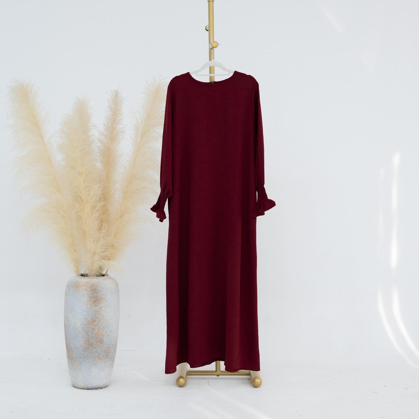 HASASERIES HS0704 Solid Large Women's Dress