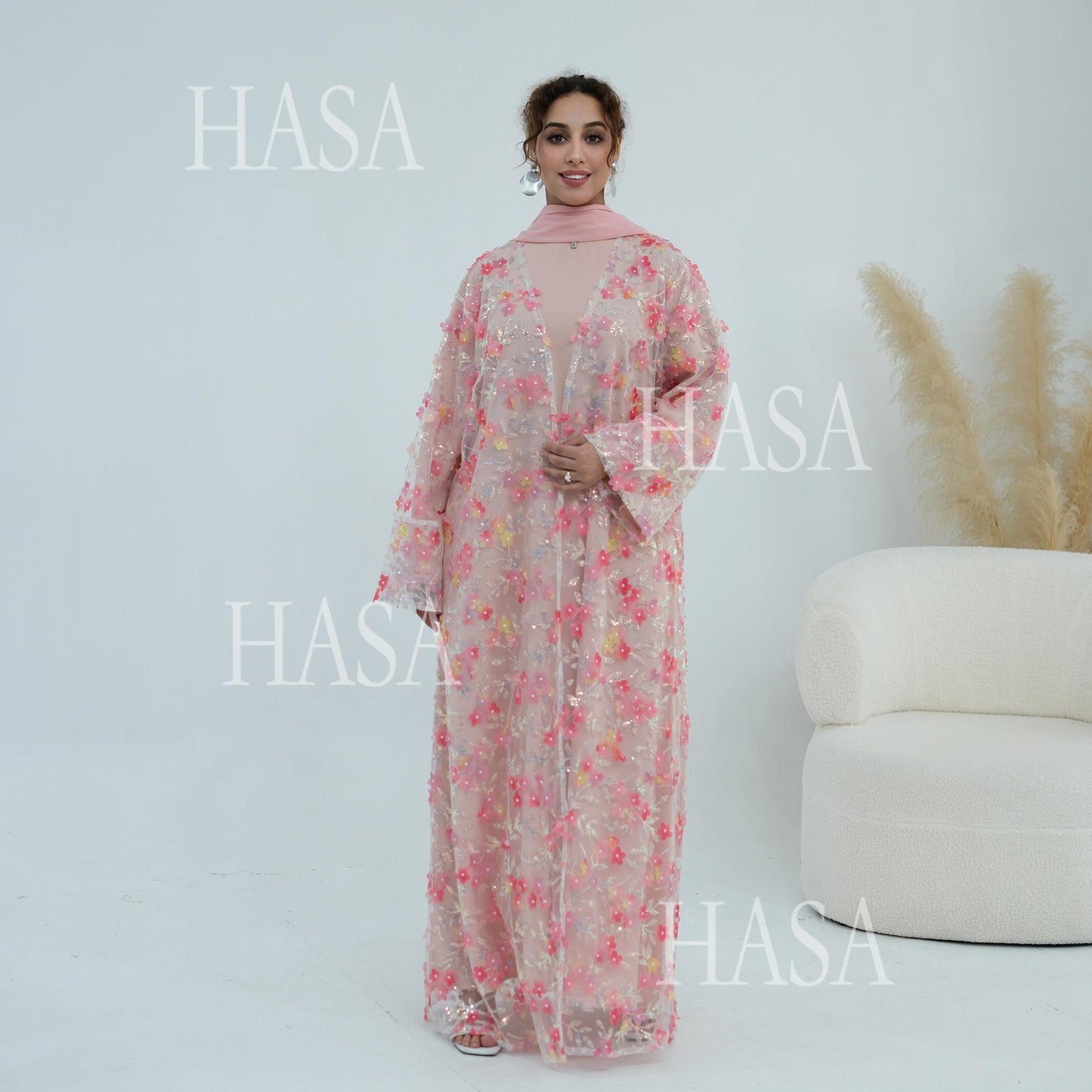 HASA HS6804 Premium Three Piece Abaya for Timeless Style