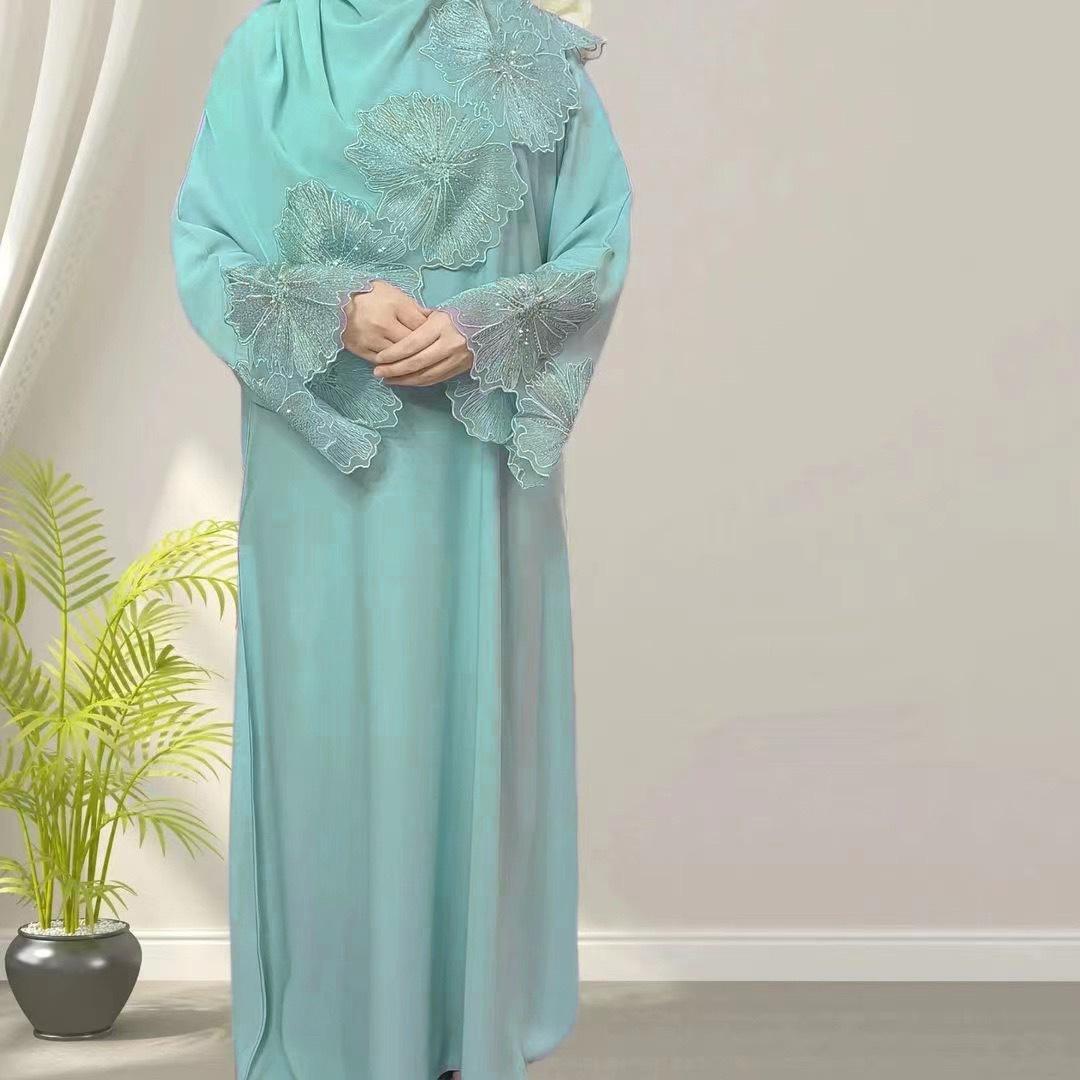HASASERIES HS1029 2pcs Set Abaya+Hijab