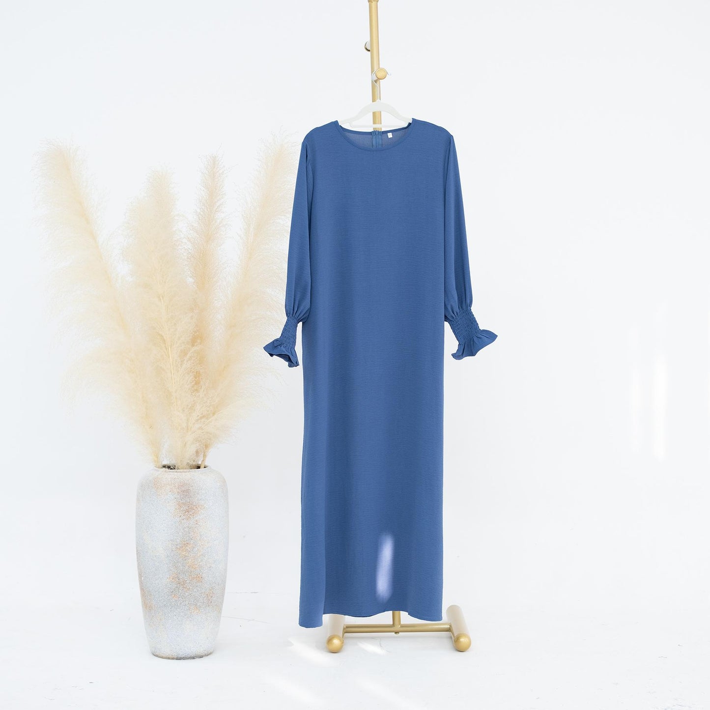 HASASERIES HS0704 Solid Large Women's Dress