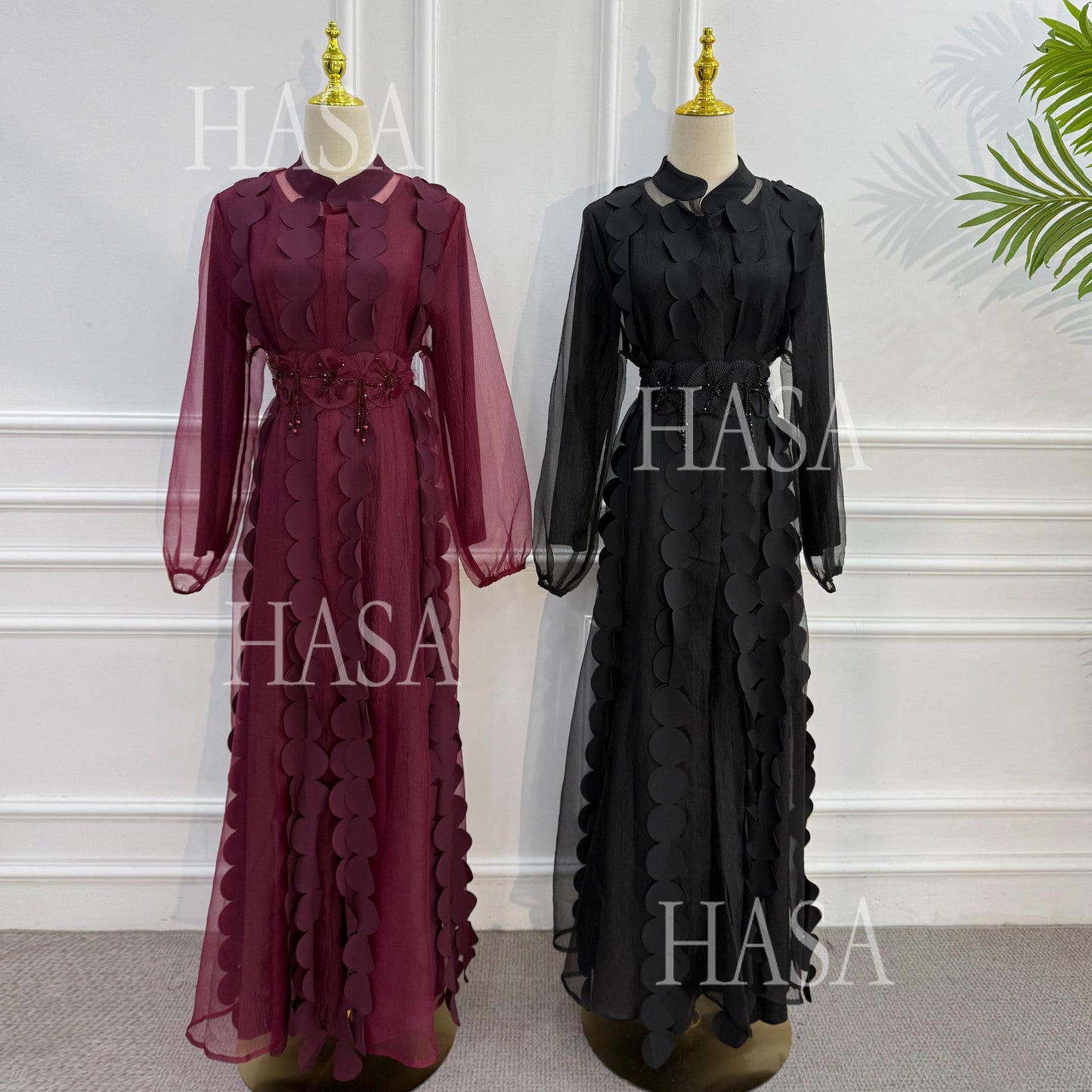 HASA HS6805 Premium Modest Abaya Set with Chic Details