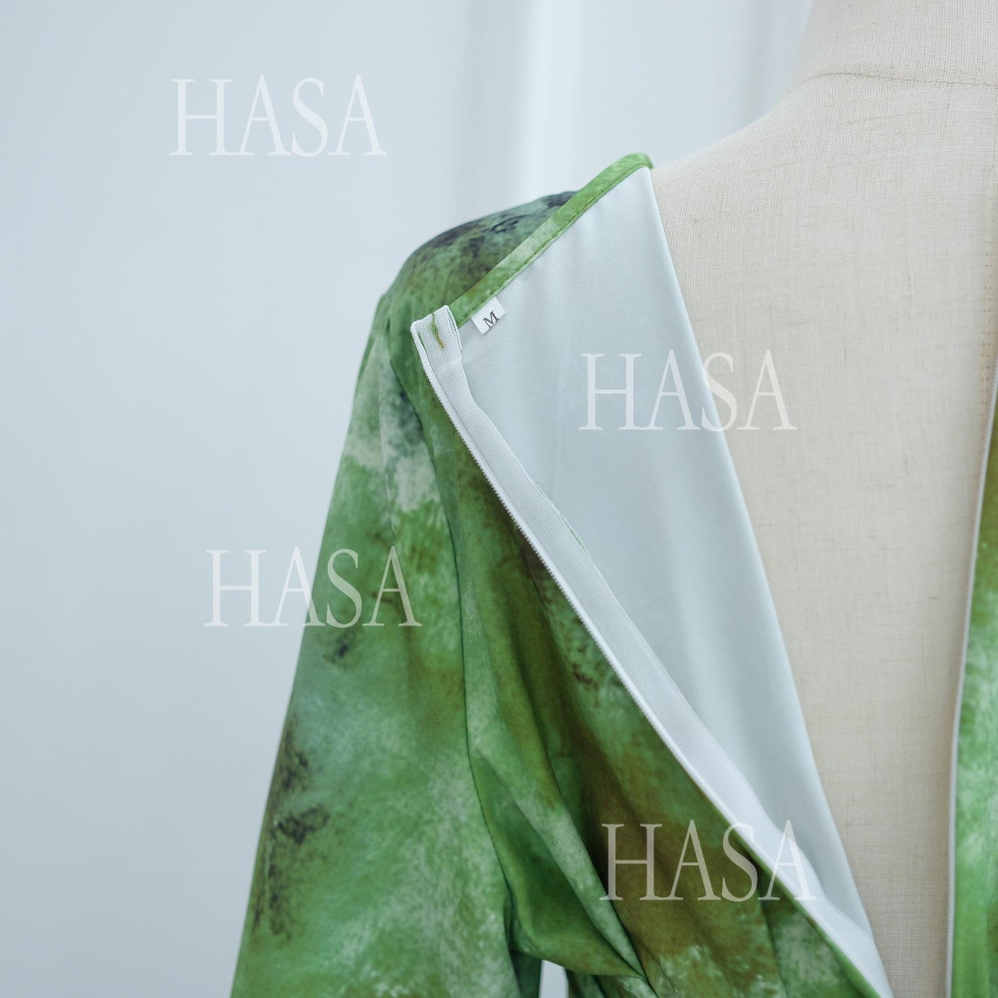 HS6550 Elegant Printed Abaya with Long Sleeves