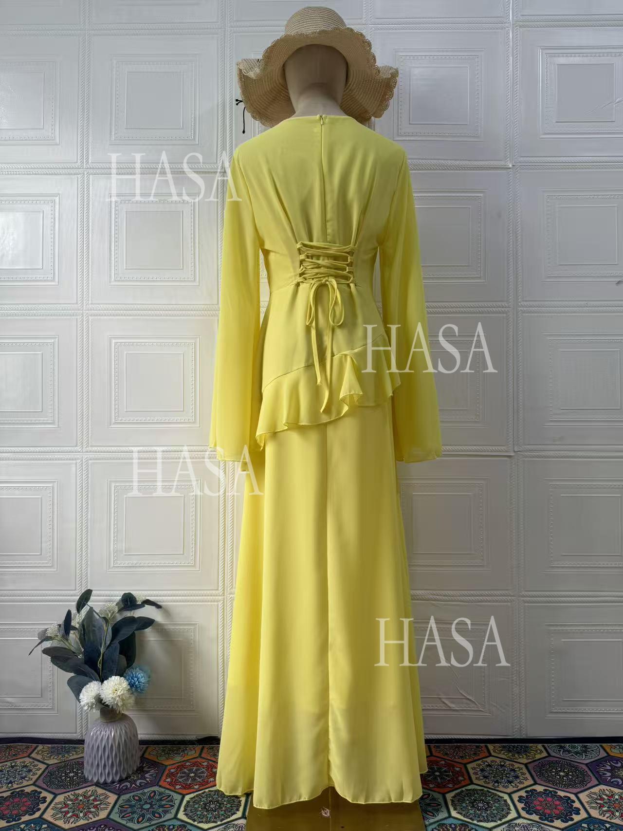 HS6736 Sophisticated Evening Maxi Dress for Elegant Styling