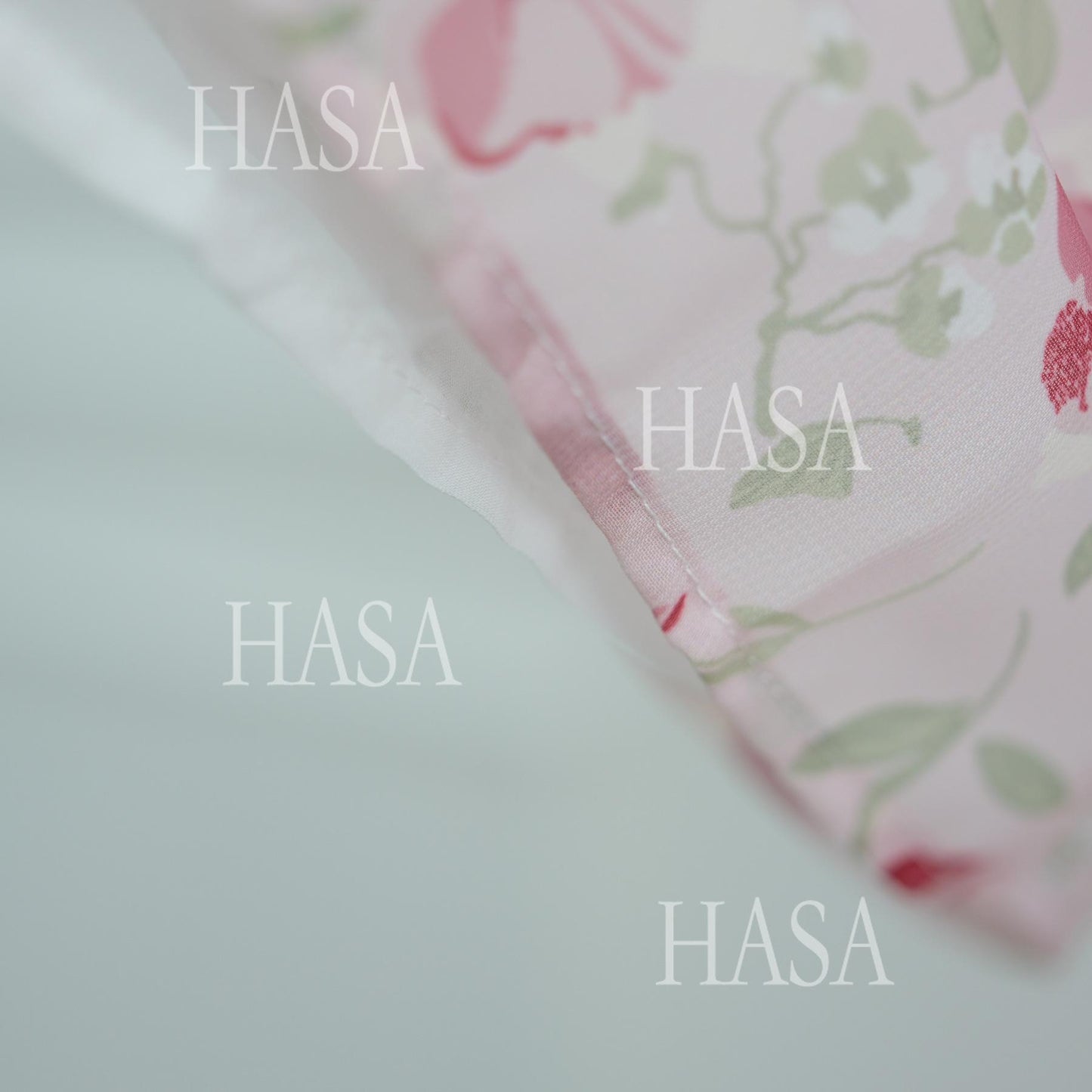 HS6515 Summer Printed Chiffon Jacket and Headscarf Two-Piece Set