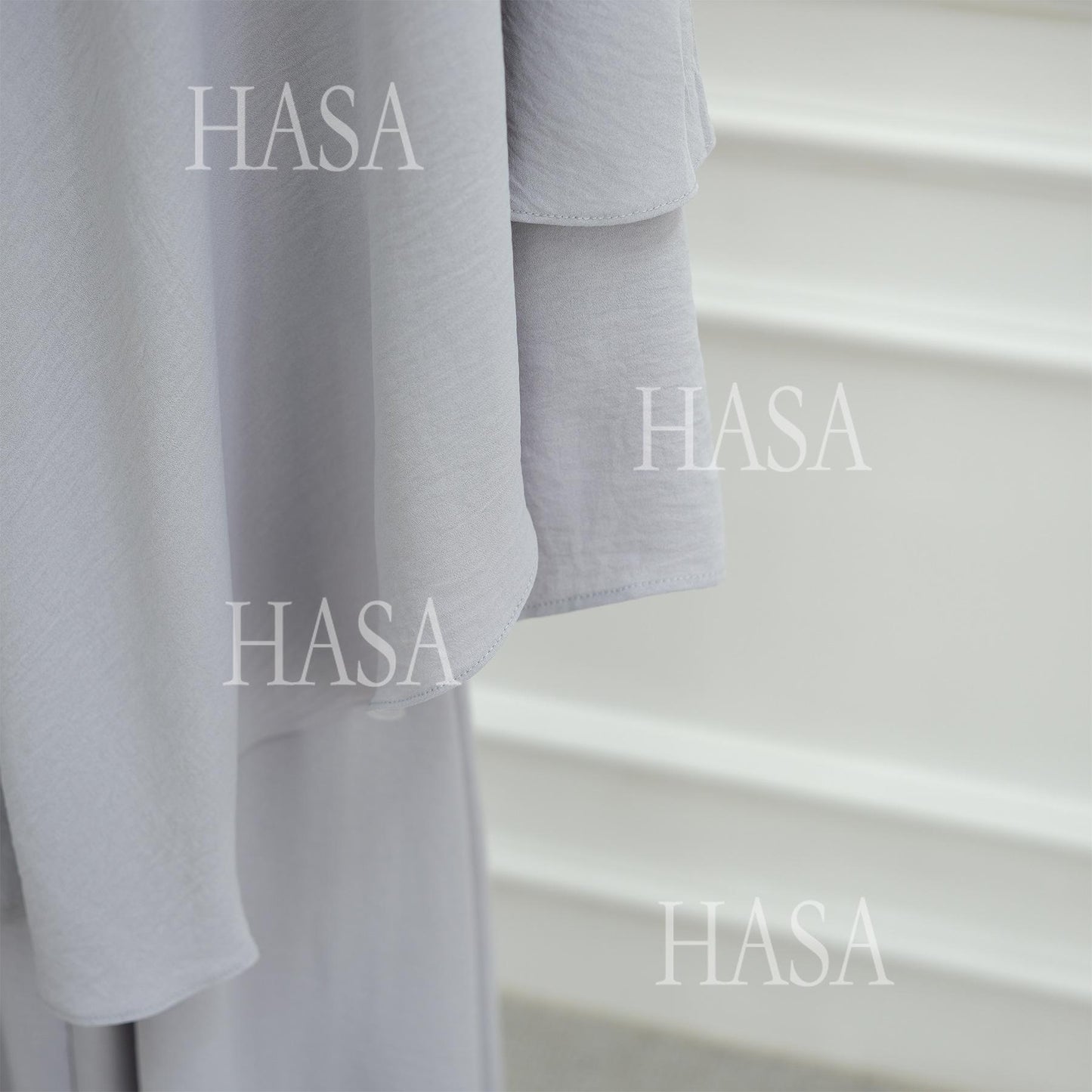 HS6532 Slim-fit waist cape robe two-piece set