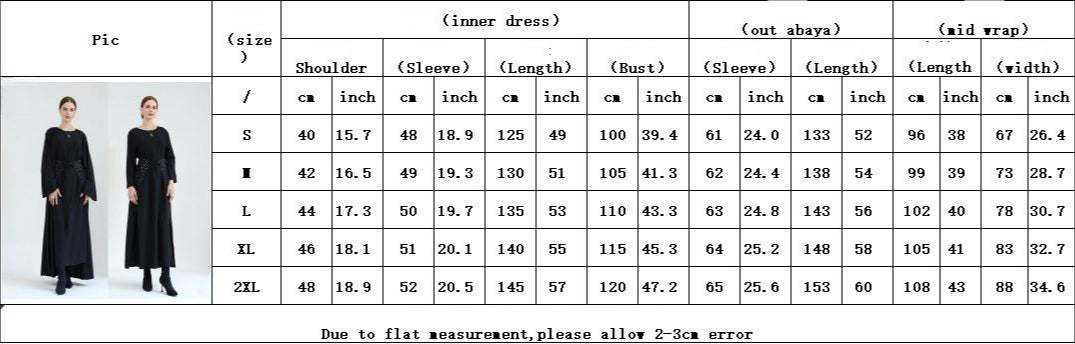 HS6578 Women's Solid Color Three-piece Robe Set (long Skirt + Skirt + Cardigan Jacket)