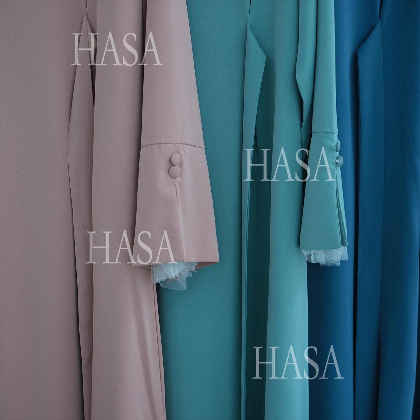 HASA's series HS6507 Simple style spliced lace robe dress (headscarf not included)