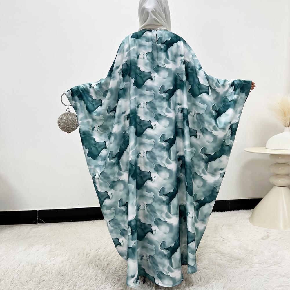 HS6502 Loose-fitting Printed Robe (headscarf Not Included)