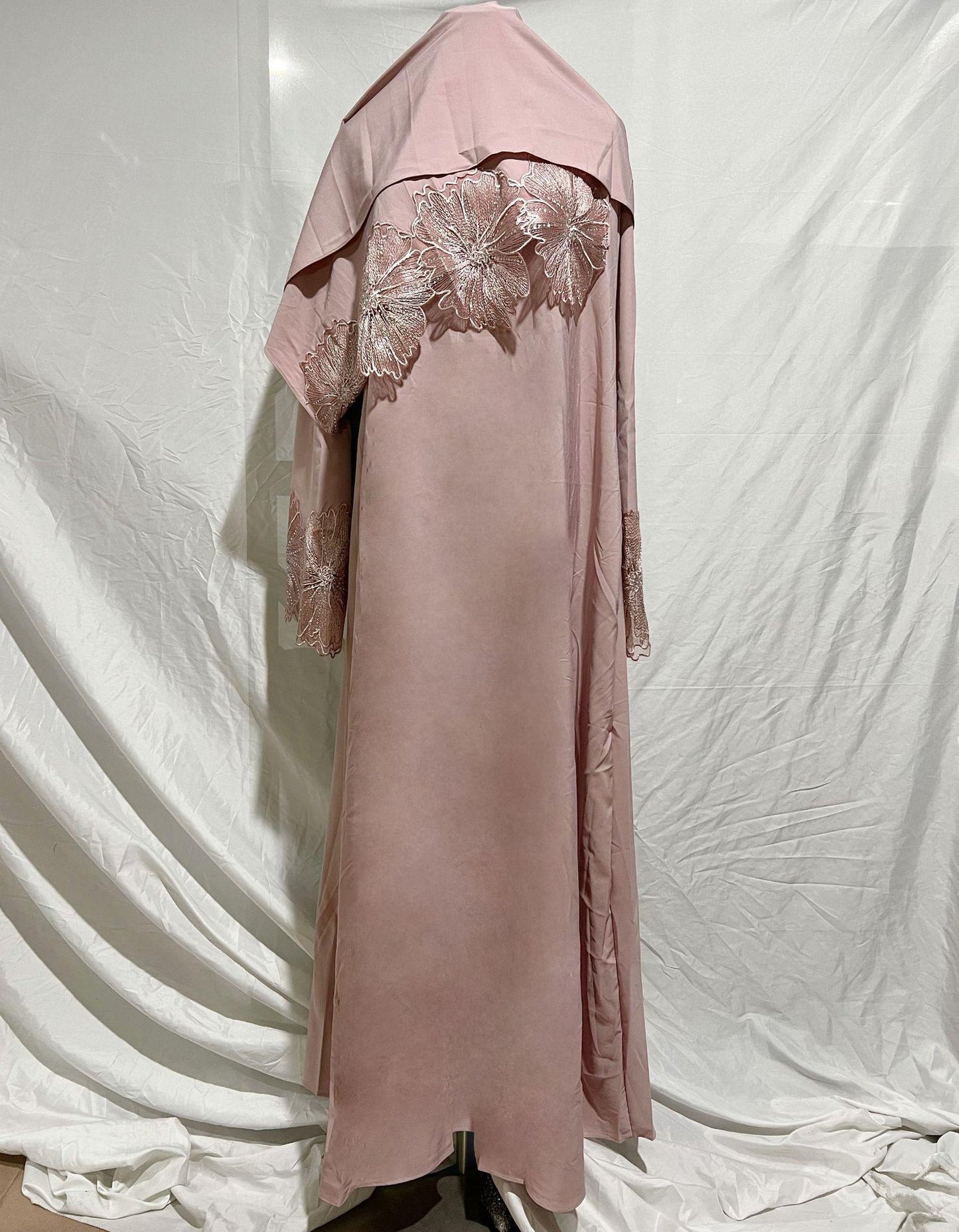 HASASERIES HS1029 2pcs Set Abaya+Hijab