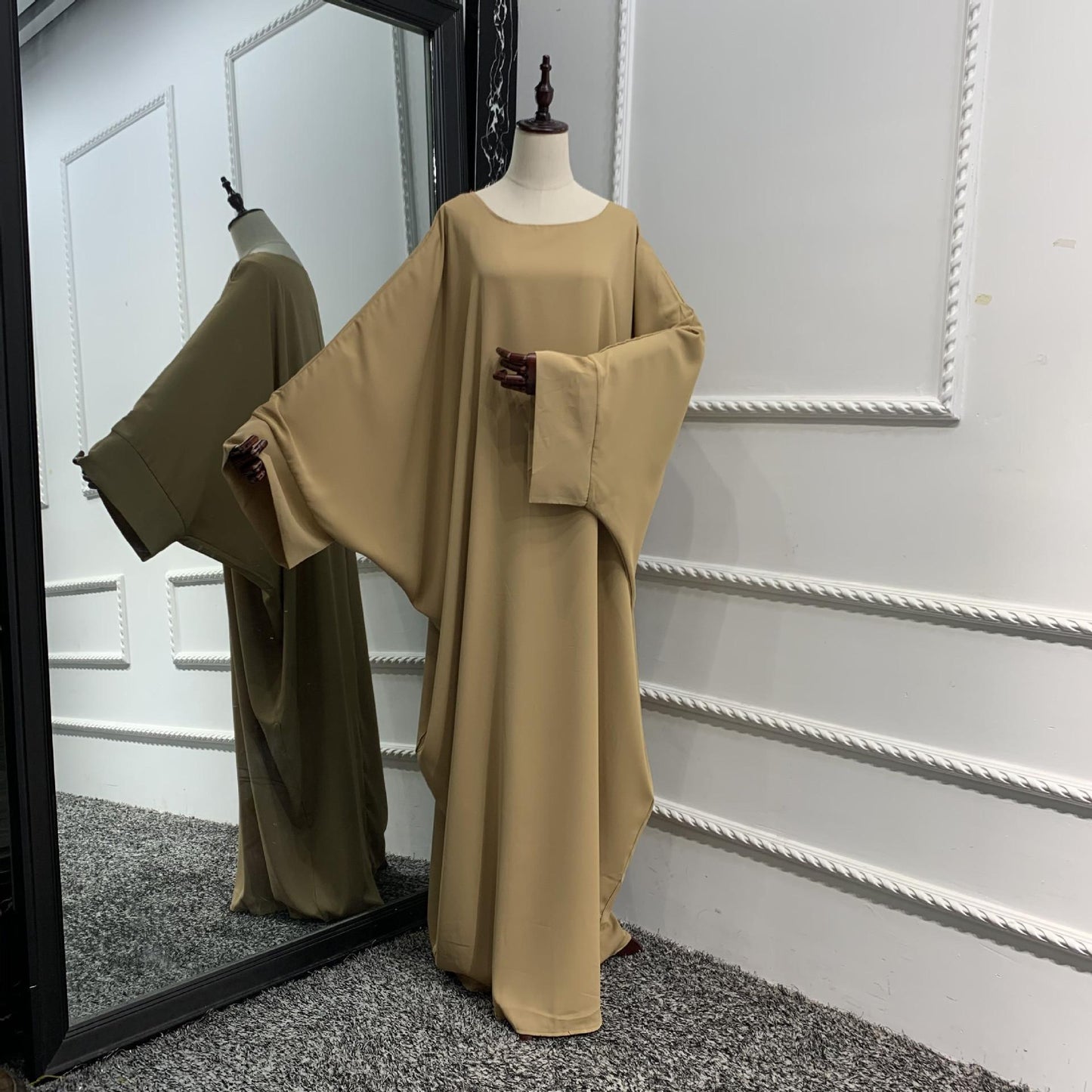 HASASERIES HS0726 Ensemble 2 pièces ROBE Hijab + Abaya